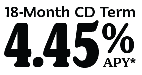 18-Month 4.45% APY*