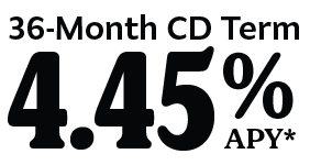 36-Month 4.45% APY*