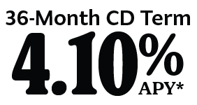 36-Month CD Term 4.10% APY
