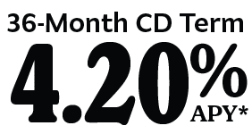 36 Month CD Term 4.20% Annual Percentage Yield