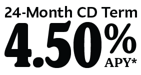 24-Month CD Term 4.50% APY*
