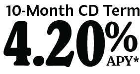 10-Month CD Term 4.20%APY*